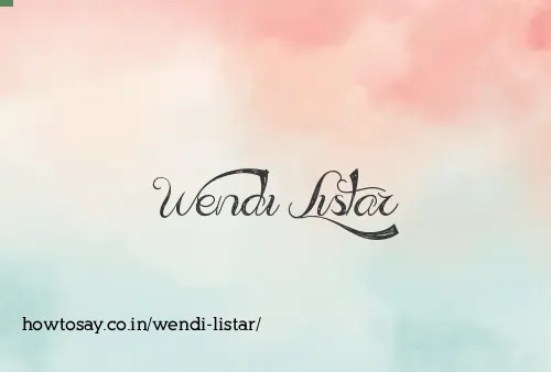 Wendi Listar