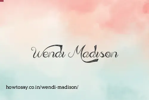 Wendi Madison
