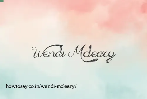 Wendi Mcleary