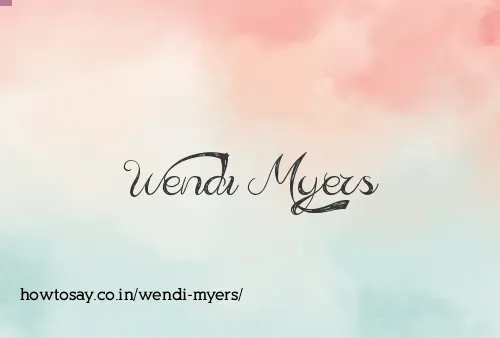 Wendi Myers