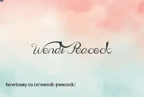Wendi Peacock