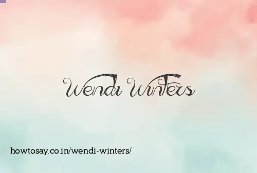Wendi Winters
