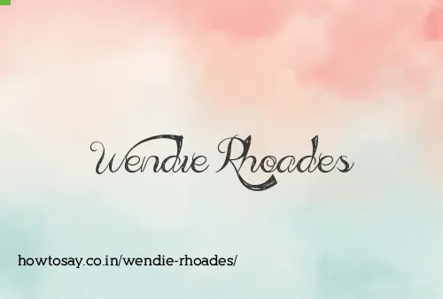 Wendie Rhoades