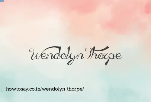Wendolyn Thorpe