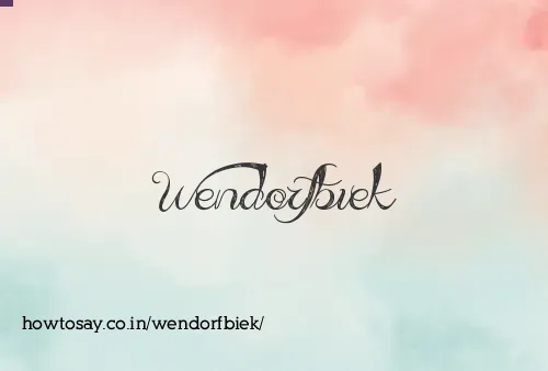 Wendorfbiek