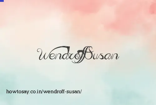 Wendroff Susan