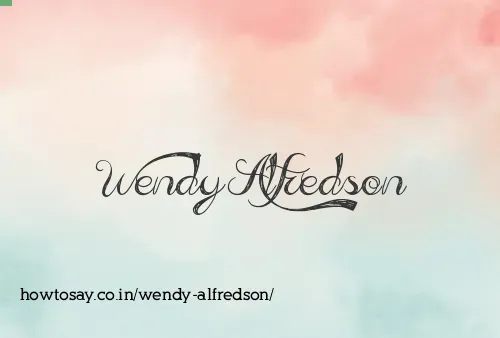 Wendy Alfredson