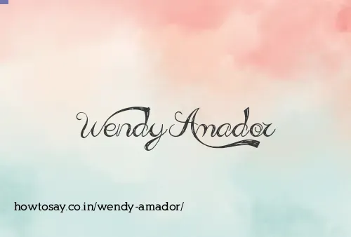 Wendy Amador