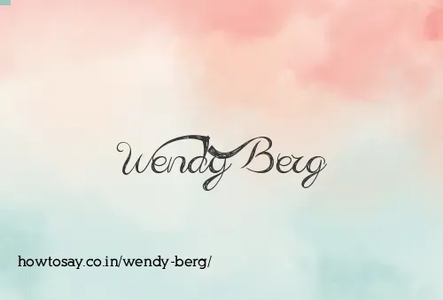 Wendy Berg