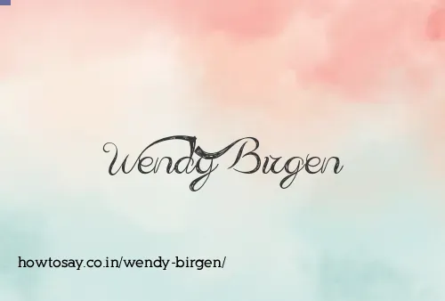 Wendy Birgen