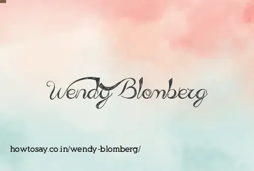 Wendy Blomberg