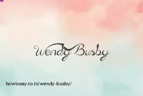 Wendy Busby