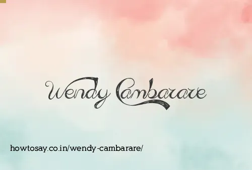 Wendy Cambarare
