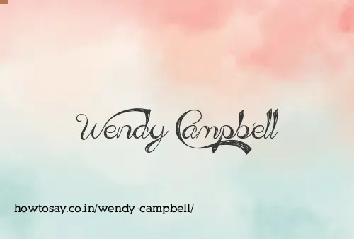Wendy Campbell