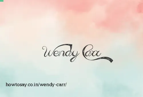 Wendy Carr
