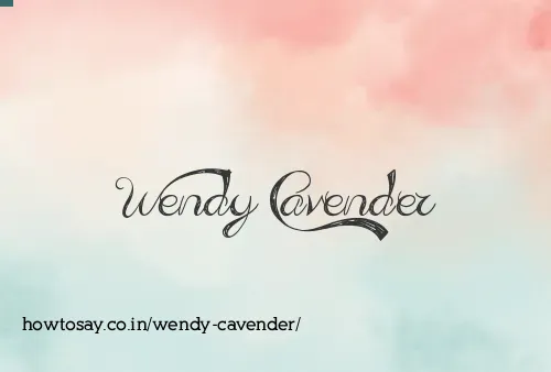 Wendy Cavender