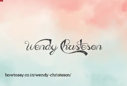 Wendy Christeson
