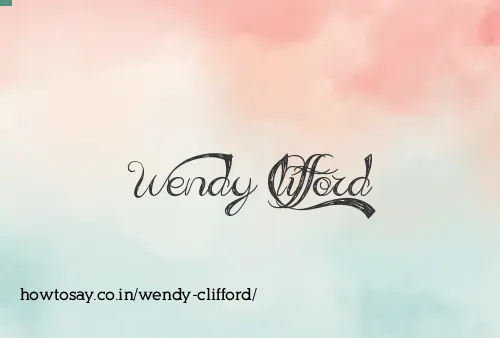 Wendy Clifford