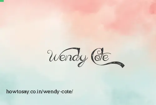 Wendy Cote