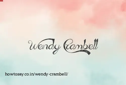 Wendy Crambell