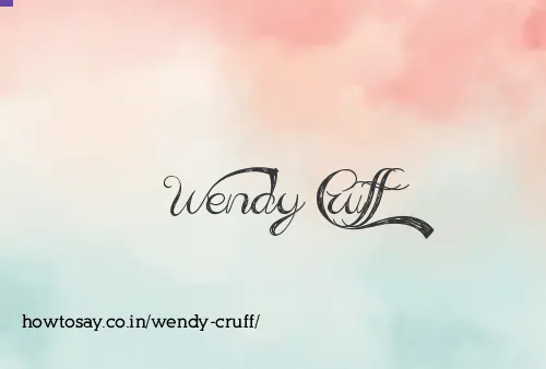 Wendy Cruff