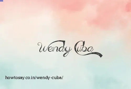 Wendy Cuba
