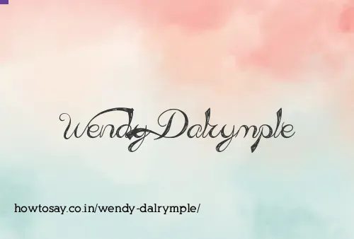 Wendy Dalrymple