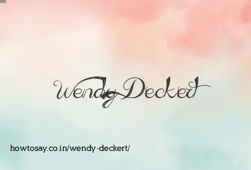 Wendy Deckert