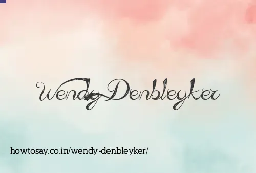 Wendy Denbleyker