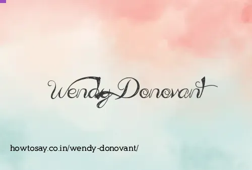 Wendy Donovant