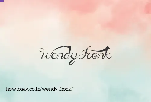 Wendy Fronk
