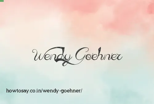 Wendy Goehner