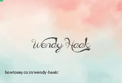 Wendy Haak