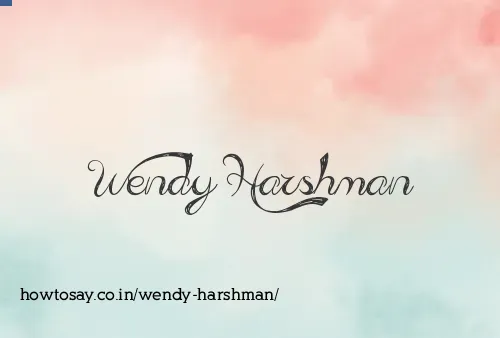 Wendy Harshman