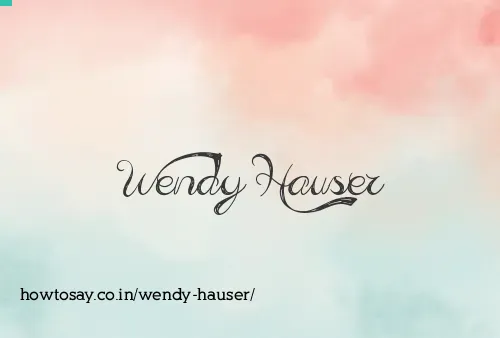 Wendy Hauser
