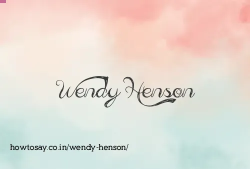 Wendy Henson
