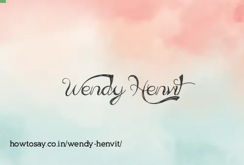 Wendy Henvit