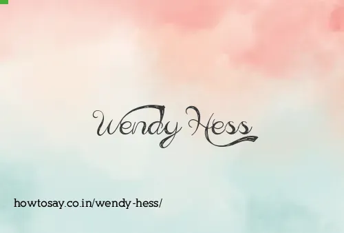 Wendy Hess