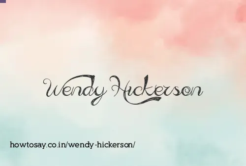 Wendy Hickerson