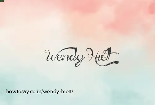 Wendy Hiett