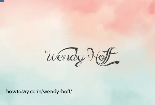 Wendy Hoff