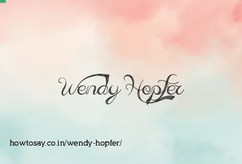 Wendy Hopfer