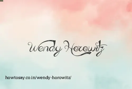 Wendy Horowitz