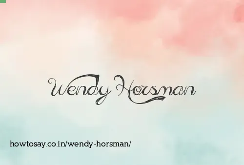 Wendy Horsman