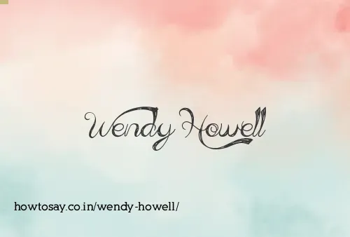Wendy Howell