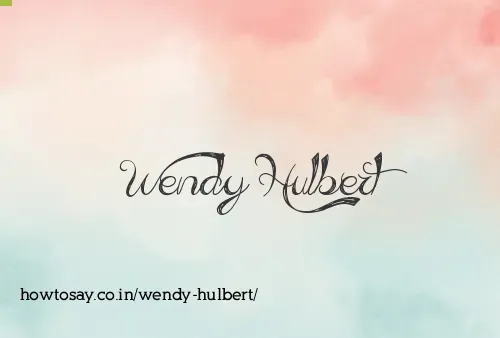 Wendy Hulbert