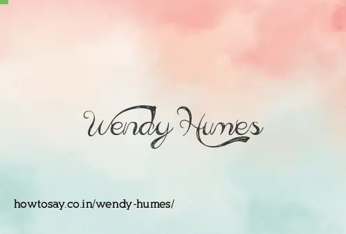 Wendy Humes