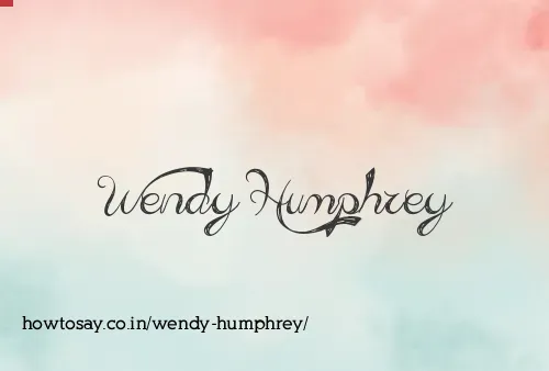Wendy Humphrey