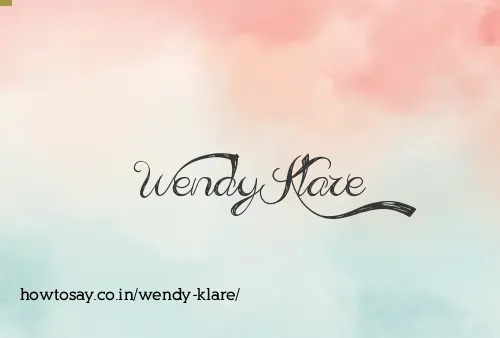 Wendy Klare