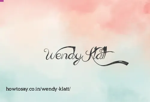 Wendy Klatt